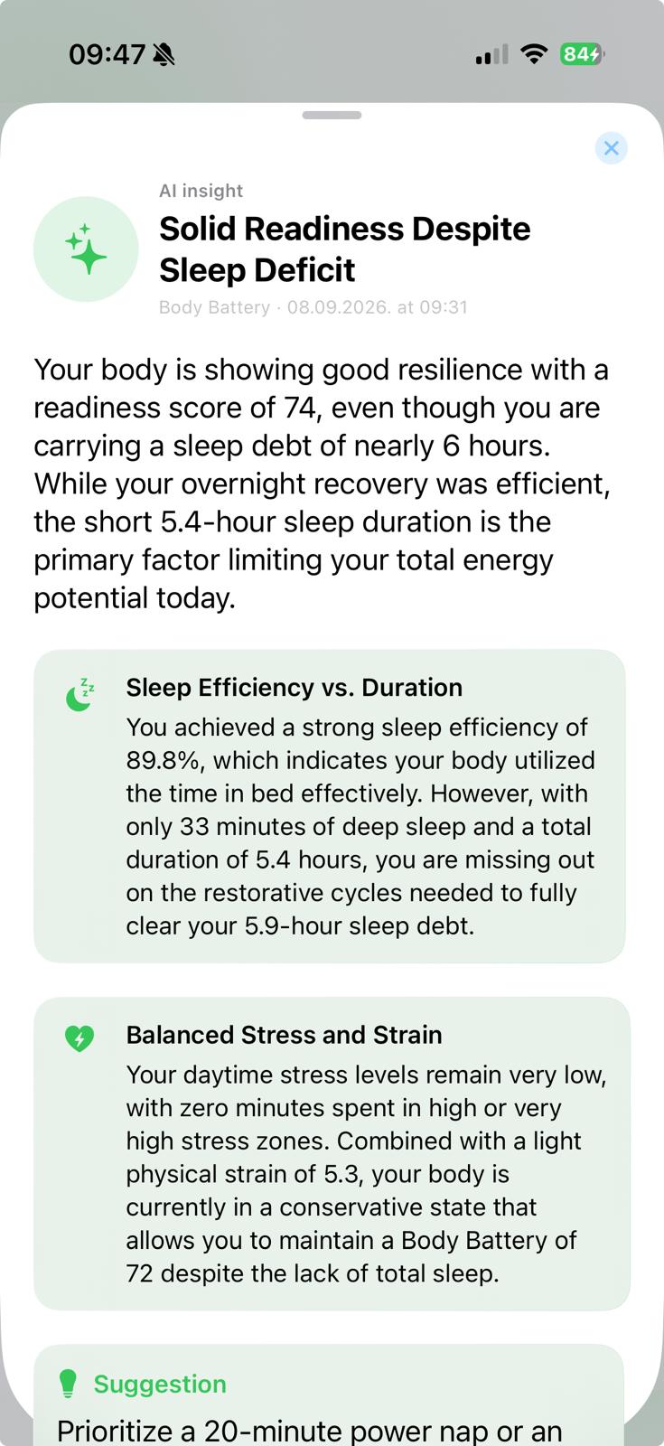 AI coaching insight